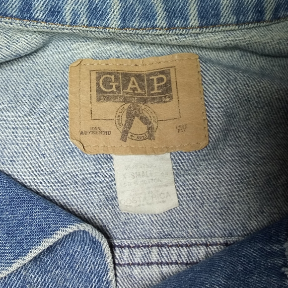 Vintage Oversized Gap Denim Jacket Size XS - Picture 10 of 12